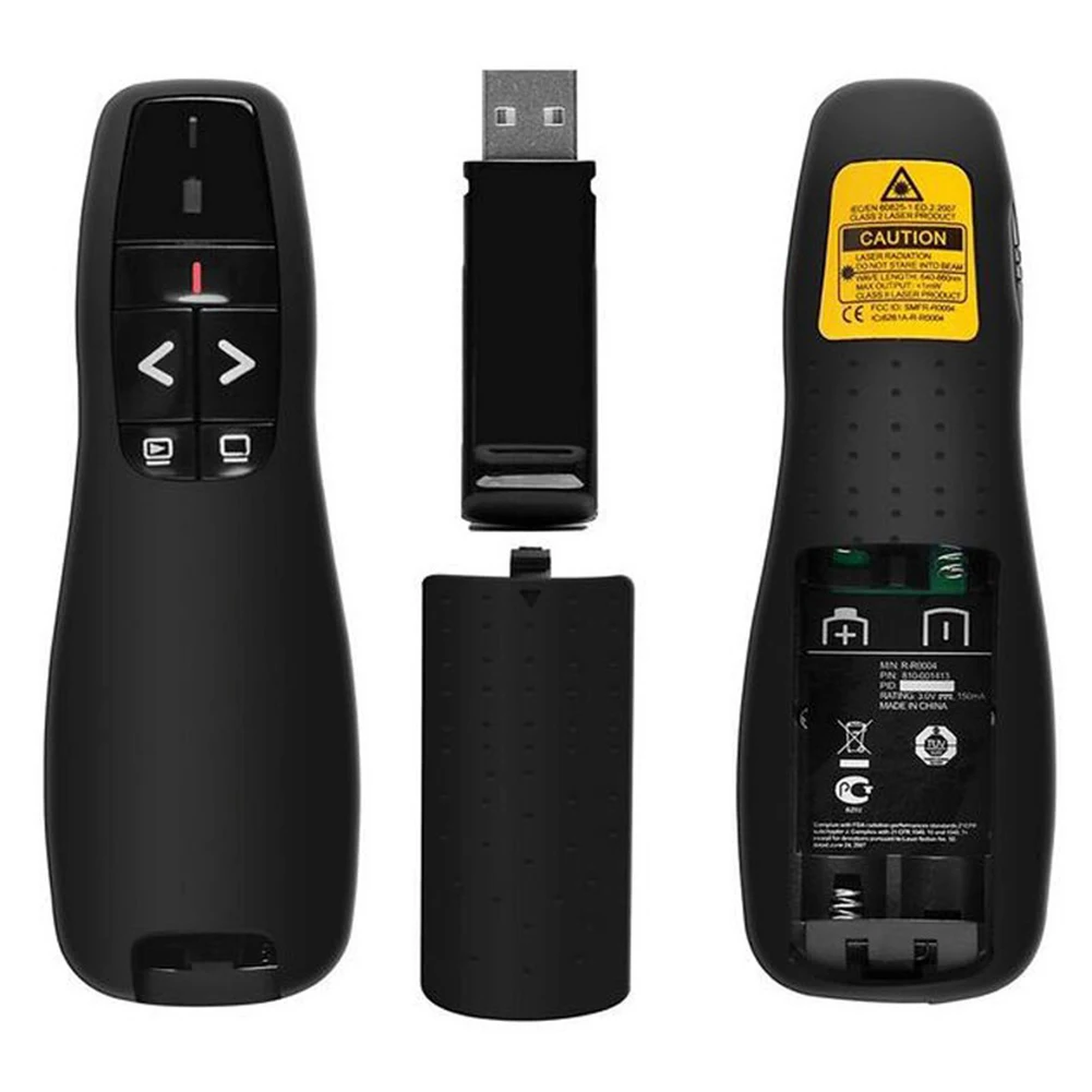 R400 2.4GHz USB Wireless PPT PowerPoint Presenter Page Up and Down Remote Control Powerful Pointer Pen Controller For Teaching