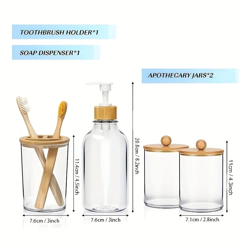 Boho Bathroom Accessories Set 6