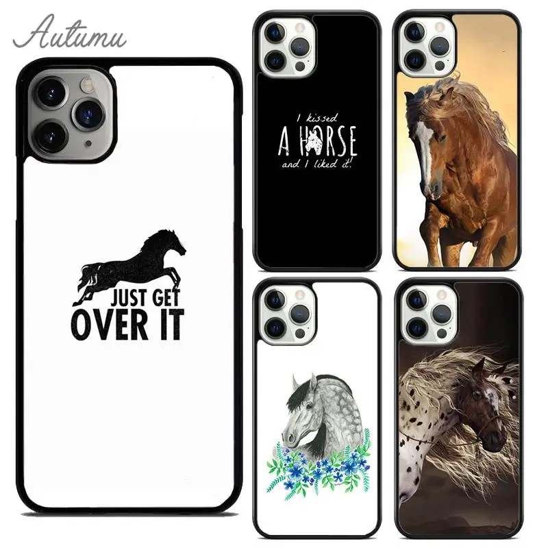 Horse Pony Pattern Phone Case for iPhone 15 16 SE2020 11 12 13 14 Pro Max mini 6 7 8 Plus Cover coque Fundas Shell