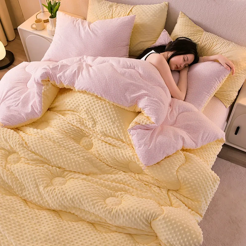 Doudou Down Warm Winter Quilt Thickened Single And Double Down Quilt With Washable Core Double Bed Thick Quilt Winter