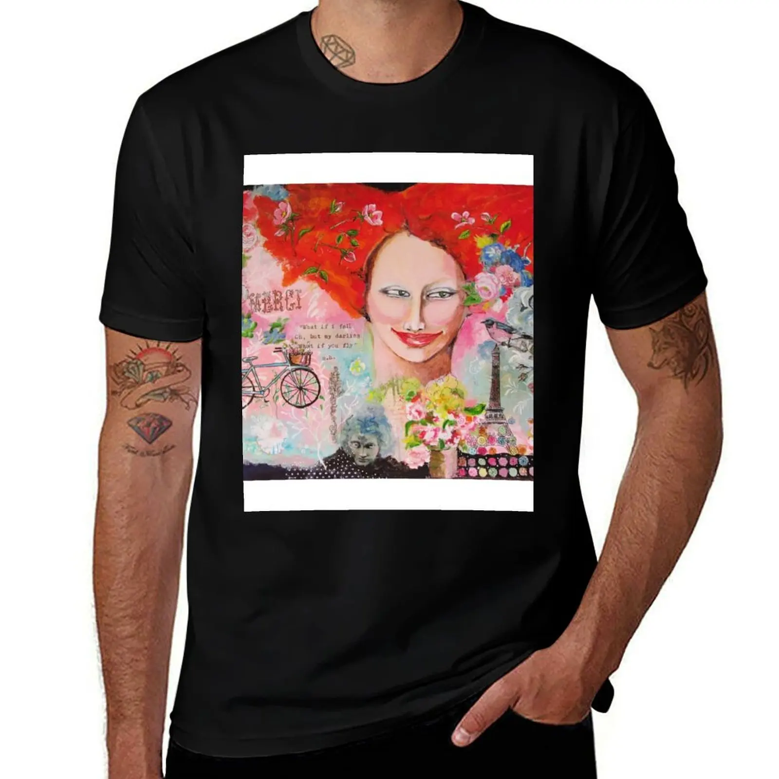 

French Girl T-Shirt tees summer clothes luxury designer anime figures shirts men