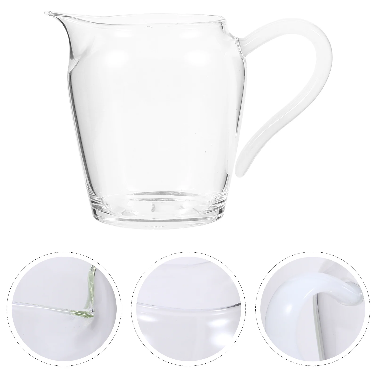 

Glass Pitcher Thickened Glass Jade Handle Teapot Heat-Resistant Explosion-Proof Wine Juice Dispenser Household Wine Pitcher