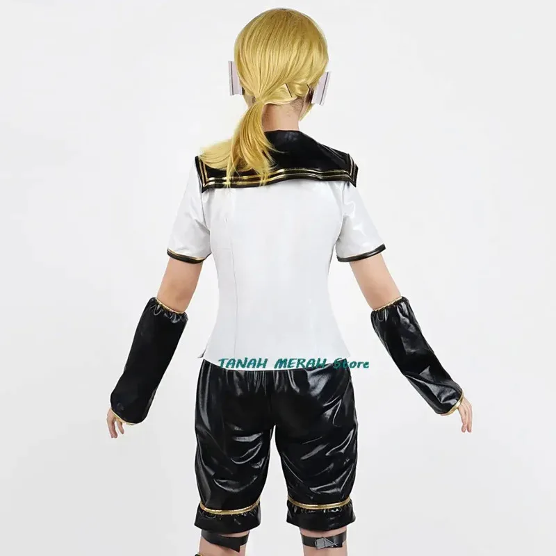 أزياء أنيمي كاغامين رين لين الجديدة لعام 2025 أزياء الأخ الأخت زي حفلة الهالوين باروكات صفراء هدايا عيد الميلاد قطع علوية P ☆ ☆ ☆ أأ