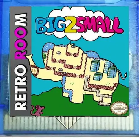 Big 2 Small GBC Game Cartridre Explore A Whimsical World Of Size Manipulation And Puzzle-solving