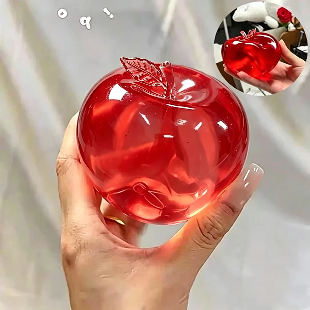 1/2 Stuks Squishy Fruit Appel Fidget Speelgoed Squeeze Stress Relief Hand Speelgoed Anti-Angst Fruit Stretchy Langzaam Stijgende Speelgoed Creatief cadeau