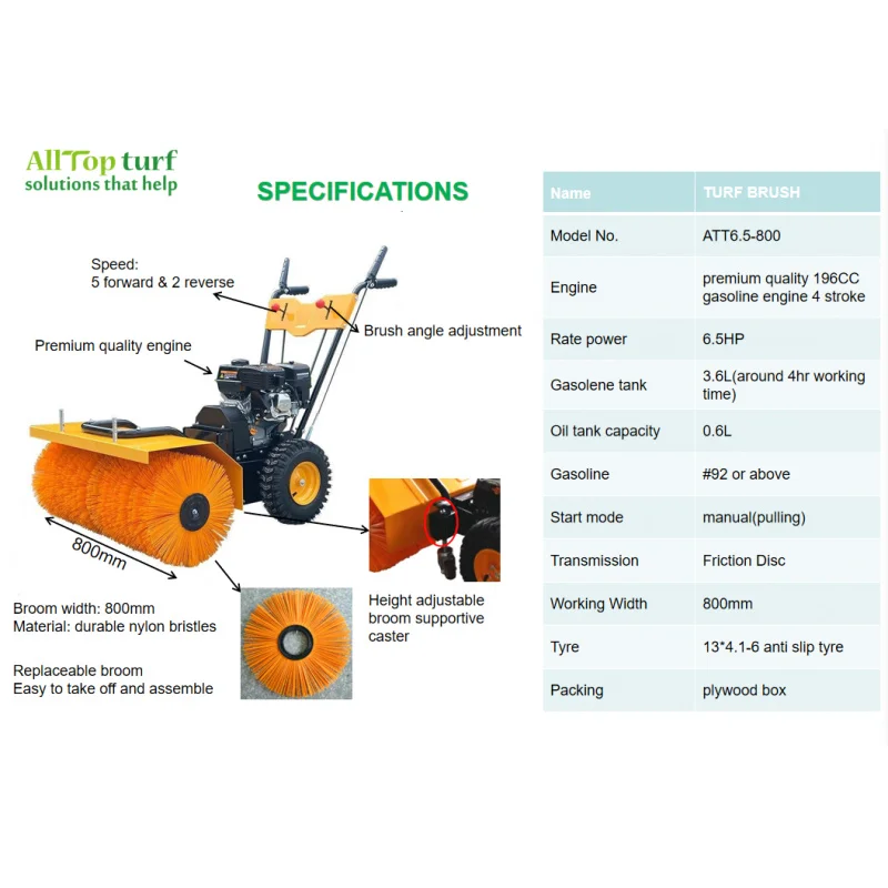 Turf Power Brush Sand Infill Brushing For Artificial Grass Field