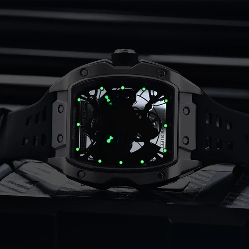 Imagen 2 del producto PAGANI DESIGN, nuevo reloj mecánico para hombre con esfera con mecanismo al descubierto de 42MM, reloj automático de cristal de zafiro de marca de lujo, reloj resistente al agua hasta 50M para hombre
