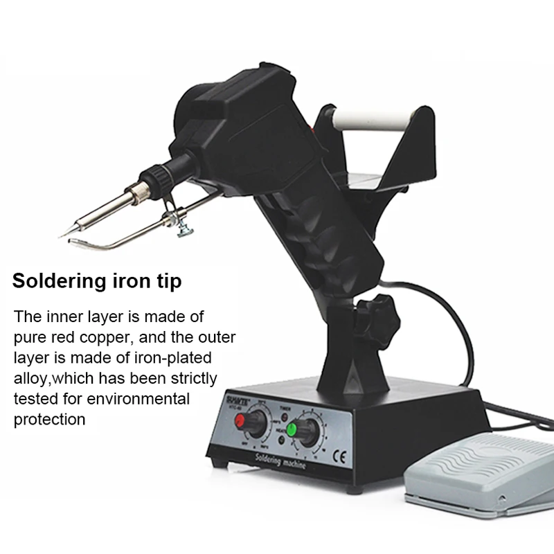 80W Soldering Station Electronic Welding Iron Adjustable Constant Temperature Automatic Tin Foot Pedal Soldering Welding Tools