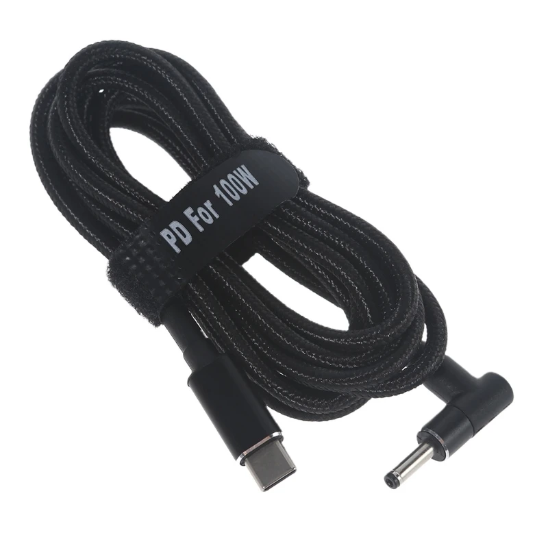 Usb tipo c USB-C para dc 3.5x1.35mm plugue de alimentação pd cabo de carregamento