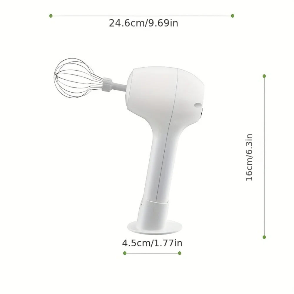두 가지 색상의 스테인레스 스틸 휴대용 계란 비터 - 휘핑, 혼합 등을 위한 3가지 속도