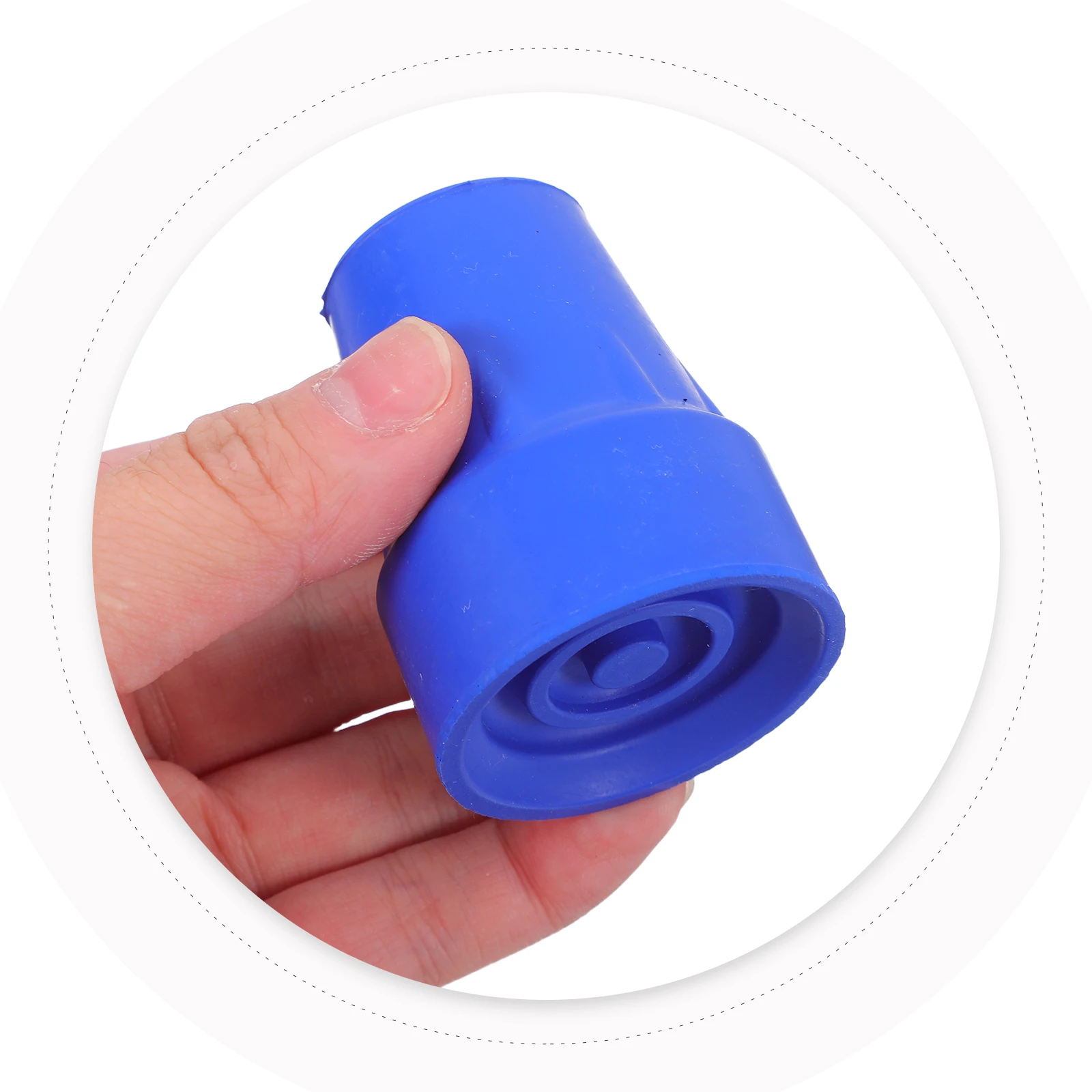 

4 шт., синие противоскользящие резиновые насадки для трости, универсальные походные треккинговые палки, амортизирующий прочный чехол для трости