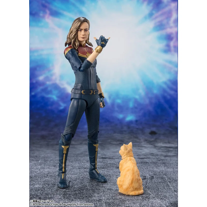 In Stock Original BANDAI S.H.Figuarts SHF Captain Marvel 2 The Anime Action Collection Figures Model Toys