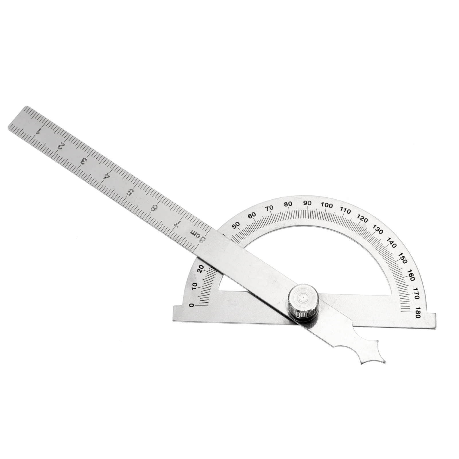 

Stainless Steel Two Arm Angle Protractor 0-180 Degree Rotary Measure Goniometer Angle Ruler Gauge Tool Gauge Ruler