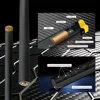 KONLLEN カーボンファイバービリヤードシャフトプールキュー 74 センチメートル 3/8*8 ユニロックピンジョイント 3/8*10 シングルシャフト全体ではないキューカーボンビリヤード 4