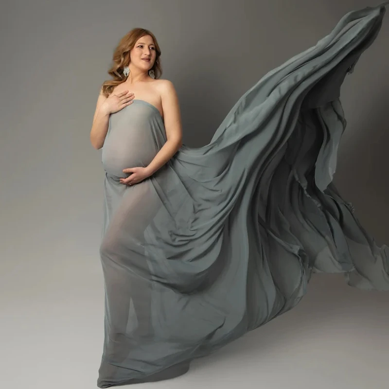 Maternity Chiffon Fabric Draping Maternity Sheer Silky See Through Photo Photography Shoot Prop Drape