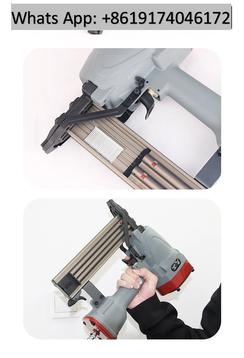 ST50L pneumatic steel nail gun 3.8cm super long nozzle woodworking decoration ceiling keel edge bone fixation