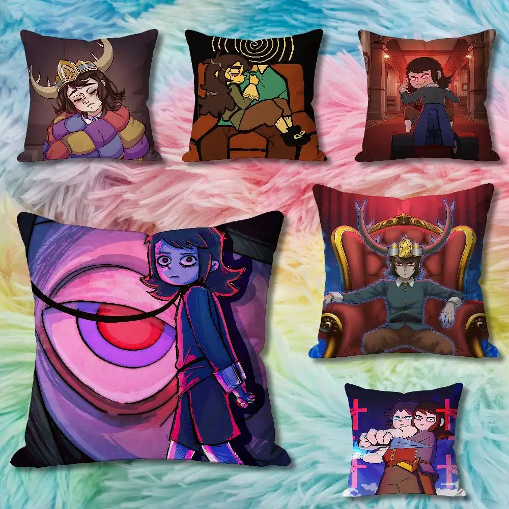 

H-Haunted H-Hotels Abaddon Anime Celebrity Merchandise All-Match Printed Pillow Case Sofa Car Office Room Decoration Protector
