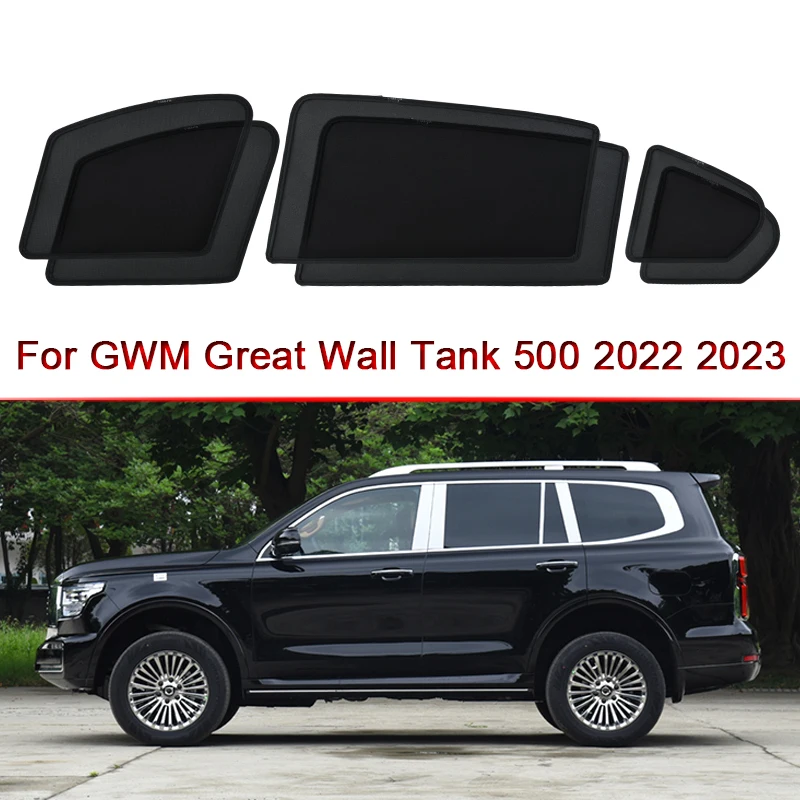 

Car Side Window Sunshades Magnetic Adsorption Curtain Privacy Car Sun Shade UV Reflection For GWM Great Wall Tank 500 2022 2023