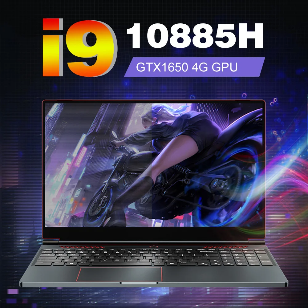 CRELANDER แล็ปท็อปสําหรับเล่นเกม 16.1 นิ้ว Intel Core i9 10th Generation Nvidia Graphic GTX 1650 หน้าจอ IPS 144Hz Gamer แล็ปท็อปโน้ตบุ๊ค