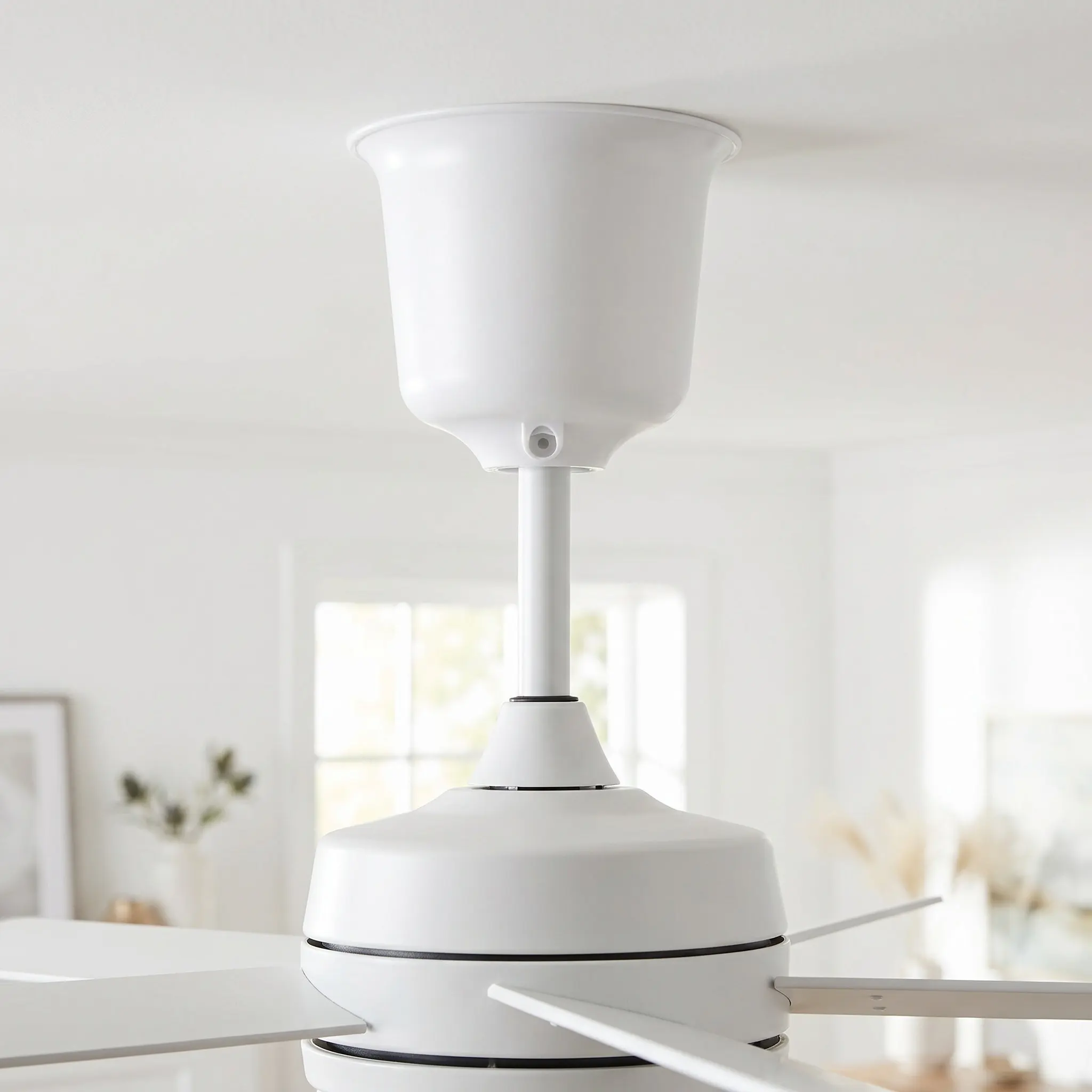 Ceiling Fan Dust Cover Universal Plastic Top Canopy Replacement Ceiling Fan Mounting Canopy Extra Protection Candelabra Socket