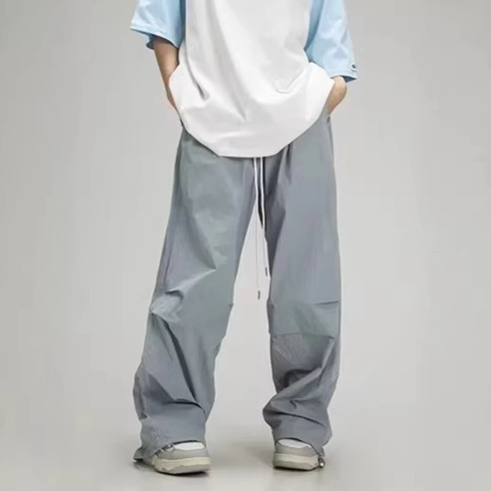 Straight Trousers Wide Leg Cargo Pants Daily Casual Everyday Look Loose Fit Full Length Side Pockets Comfortable Design