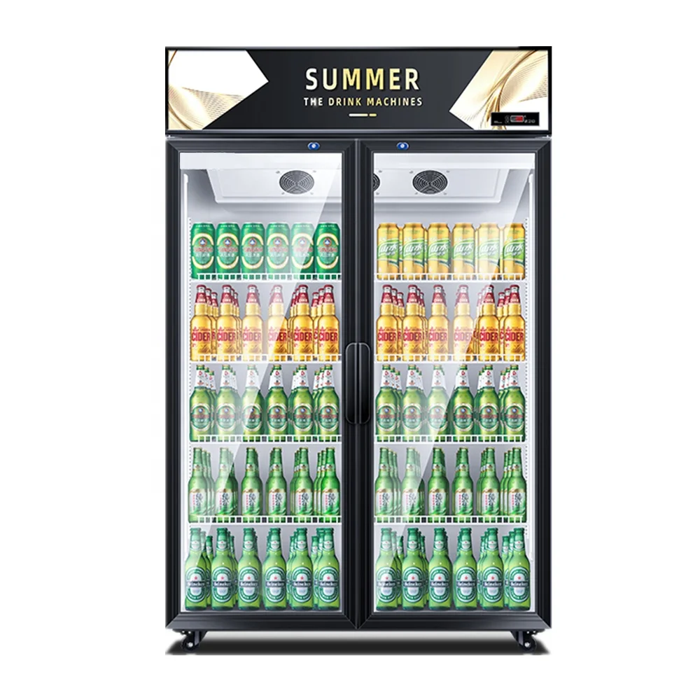 Commercial Refrigerated Beverage Display Cabinet for Convenient Cooling and Showcase of Refreshing Drinks in Retail