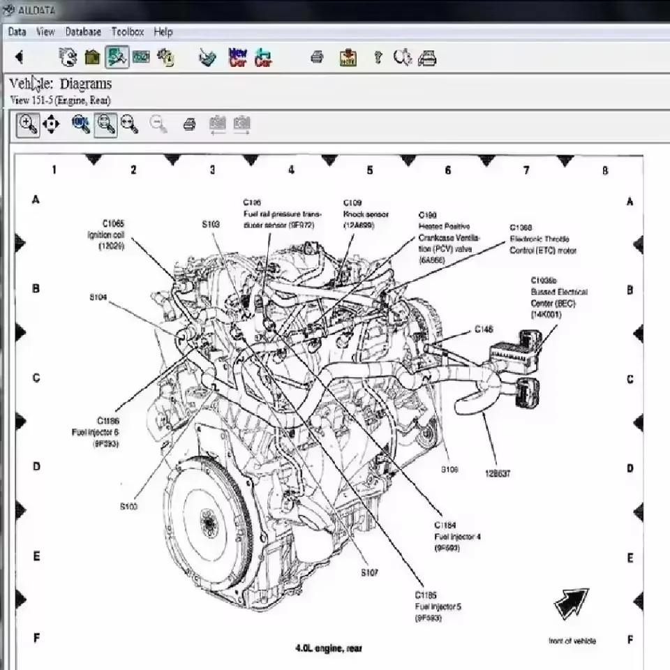 Alldata 10.53 Auto Repair Software Comprehensive Car Data with Wiring Diagrams for Diagnostic And Maintenance 2025 Hot