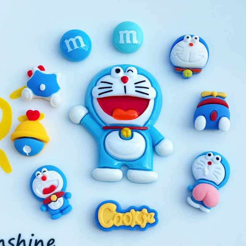 2/5 Uds. De resina gruesa azul de dibujos animados, joyería DIY, zapato, flor, funda para teléfono móvil, refrigerador, soporte para teléfono móvil, horquilla plana para el cabello a