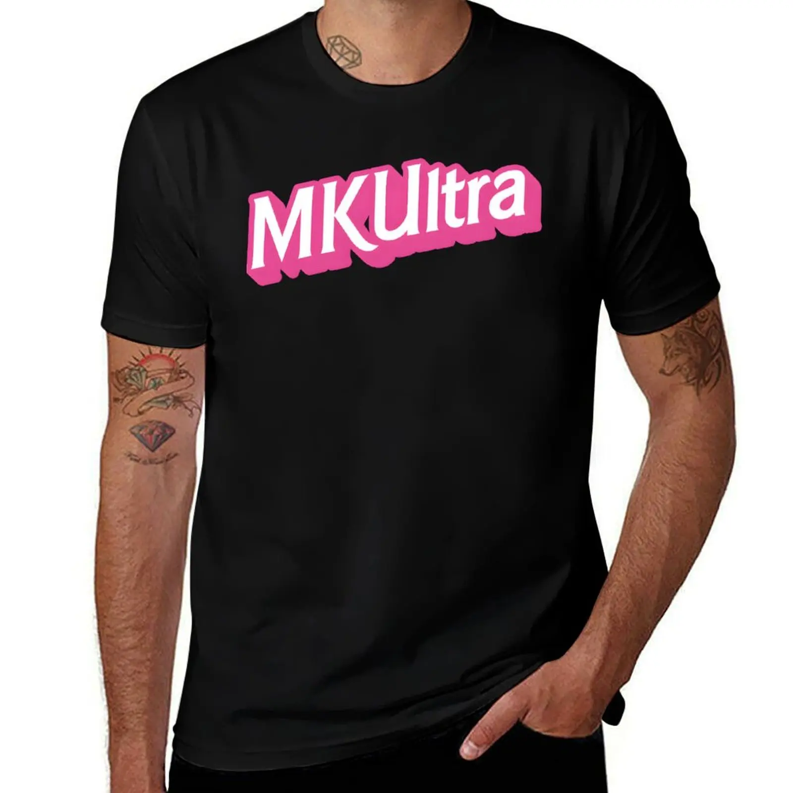 

MKUltra Doll Text T-Shirt man t shirt luxury essential t shirt t shirts for man slim fit T-Shirt