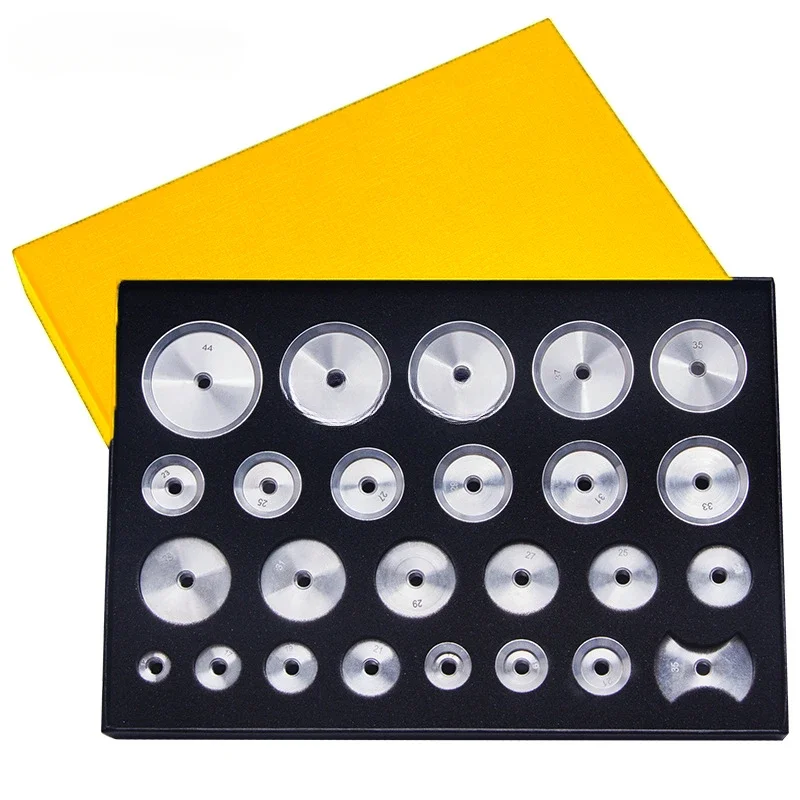 Horloge Reparatie Tool, Horloge Capping Machine, Aluminium Mal, 25 Sets, Manometer Capping Machine Mal