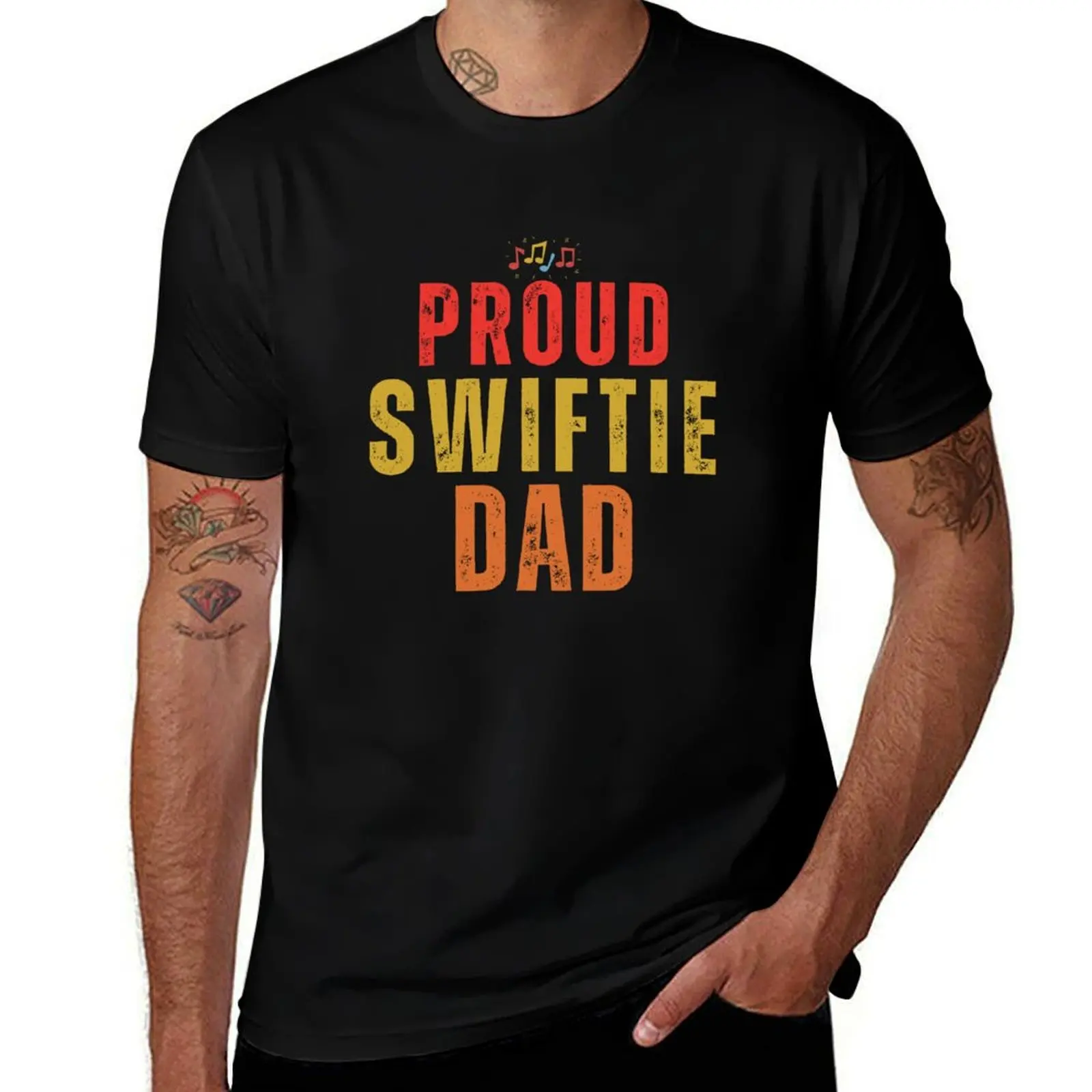 

Proud Swiftie Dad Retro T-Shirt t shirts for man cotton funny mens graphic t shirts t shirts designer T-Shirt