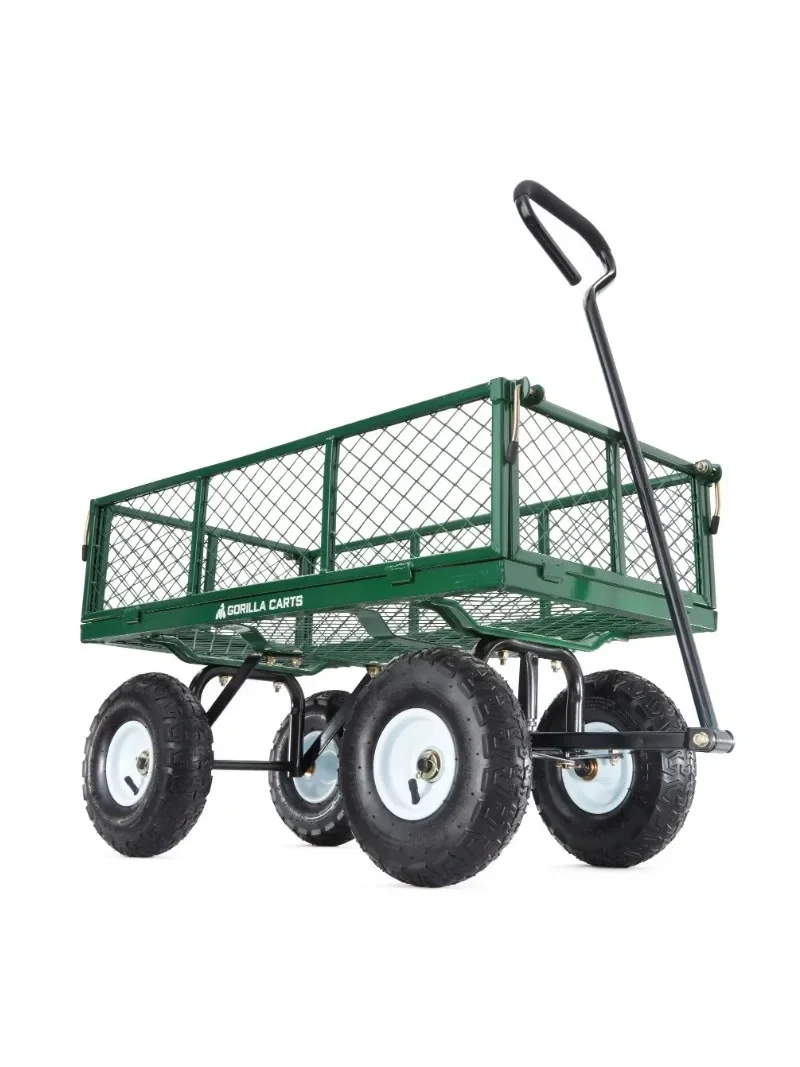 

GOR400 400-lb. Steel Mesh Garden Cart with 10" Tires