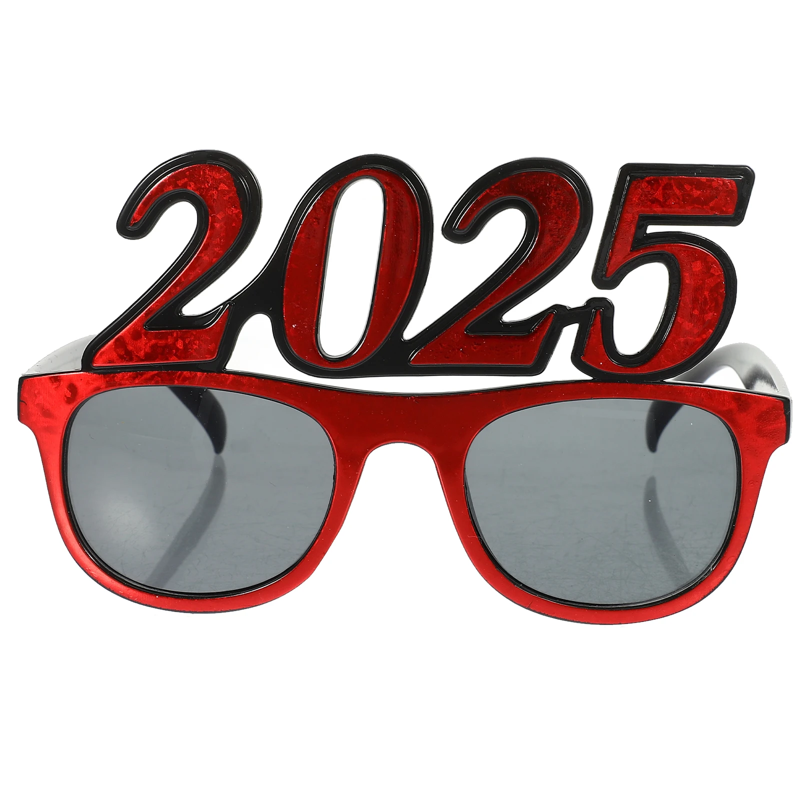 

Funny Glasses Eyeglasses Props Photo Red PC Plastic 2025 Eyewear New Year Party Supplies Plastic 2025 Modeling Eye Wear