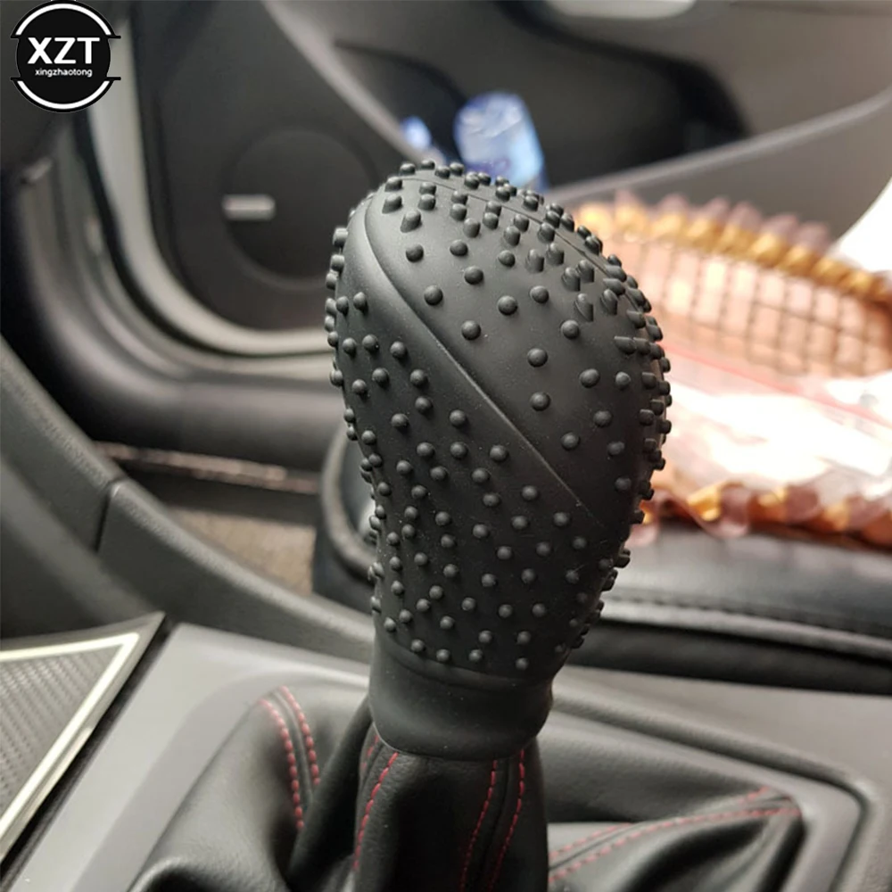 Hot Automatic Transmission Sales Car Hand Brake Cover Anti slip Silicone Manual  Automobile Shift Lever Shift Knob Accessories