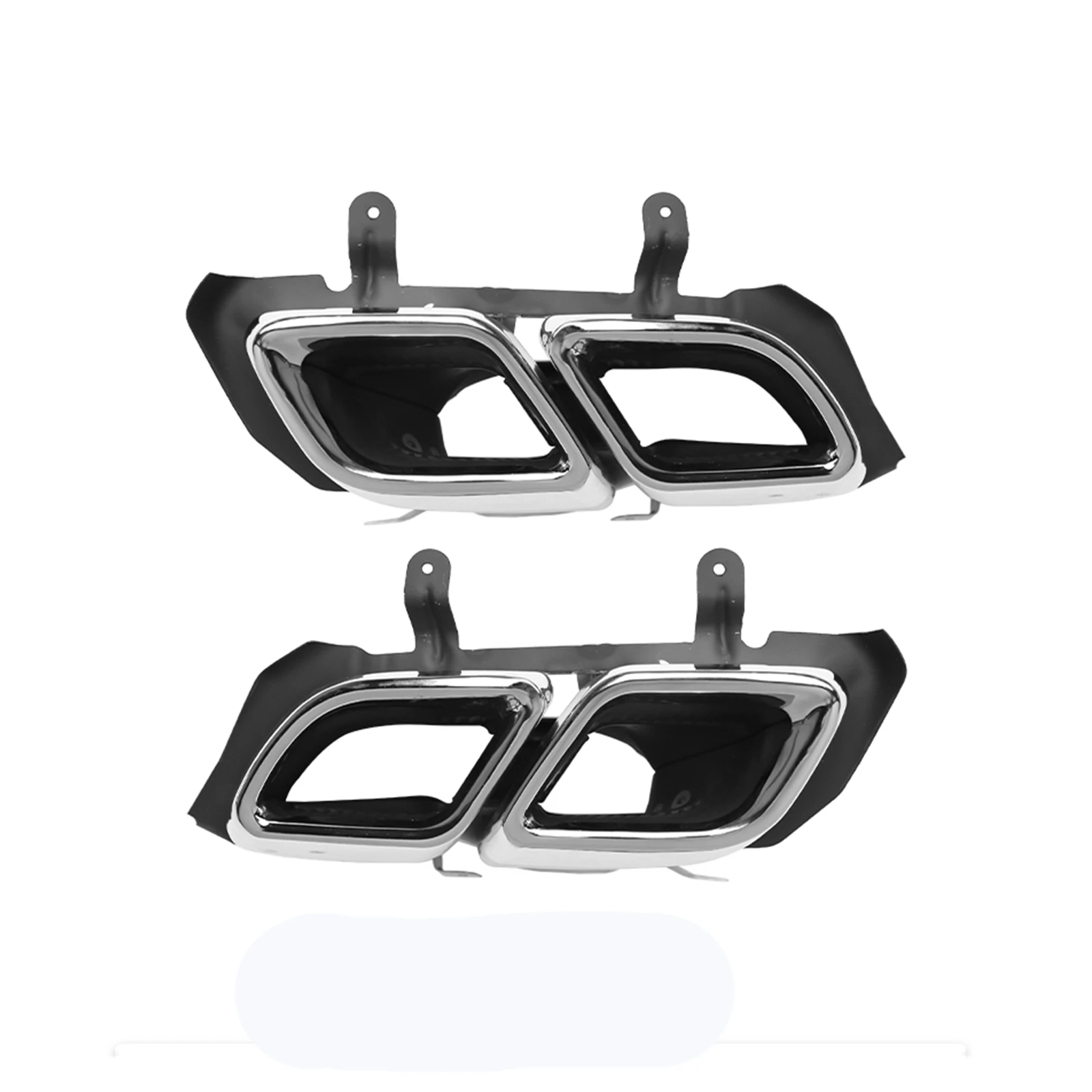 2PCS Car Rear Exhaust Muffler Tips Tailpipe Pipe Tail Air Outlet Vent Stainless Steel For Cadillac CT5 2020 2021 2022