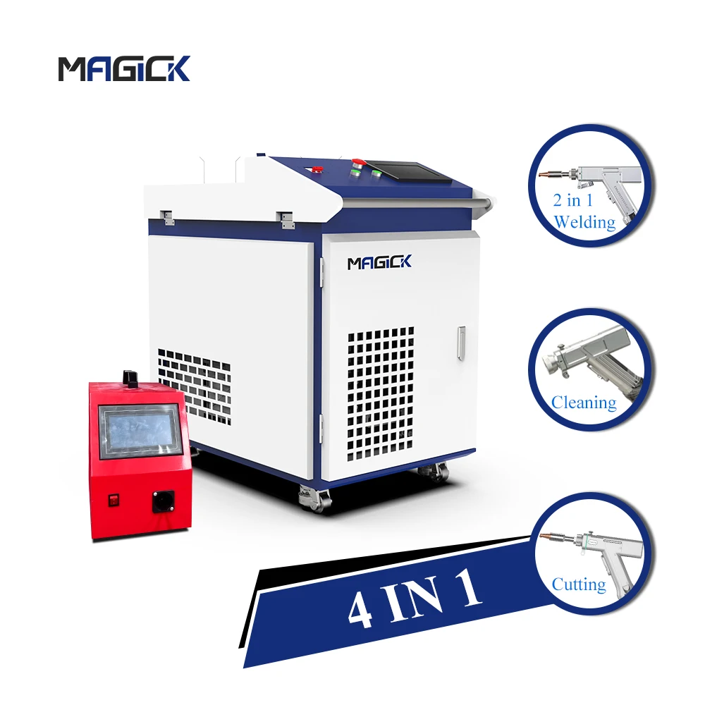 Portable 1000W/1500W Handheld Fiber Welding Machine New Condition 4-in-1 Model with Inovance Servo Motor for Metal