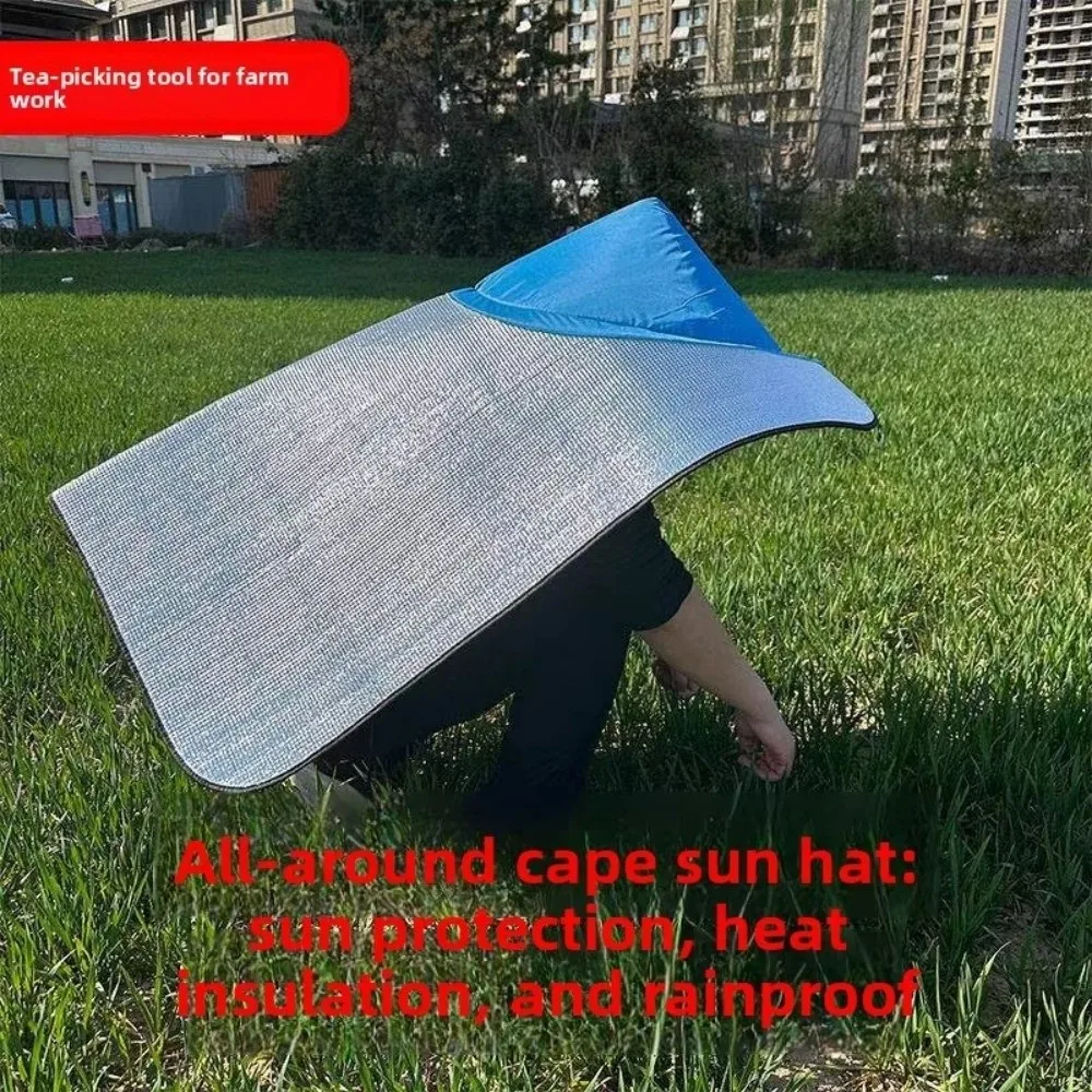 Wide Brim Sunshade Hat Sun Protection Breathable Umbrella Cap Extra Large Rainproof Bamboo Hat