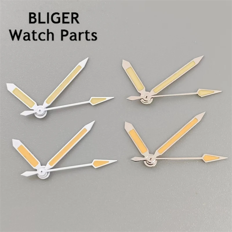 BLIGER Watch Hands Silver/White Hands Fit NH34 NH35 NH36 NH37 NH38 NH39 ETA2824 PT5000 Movement