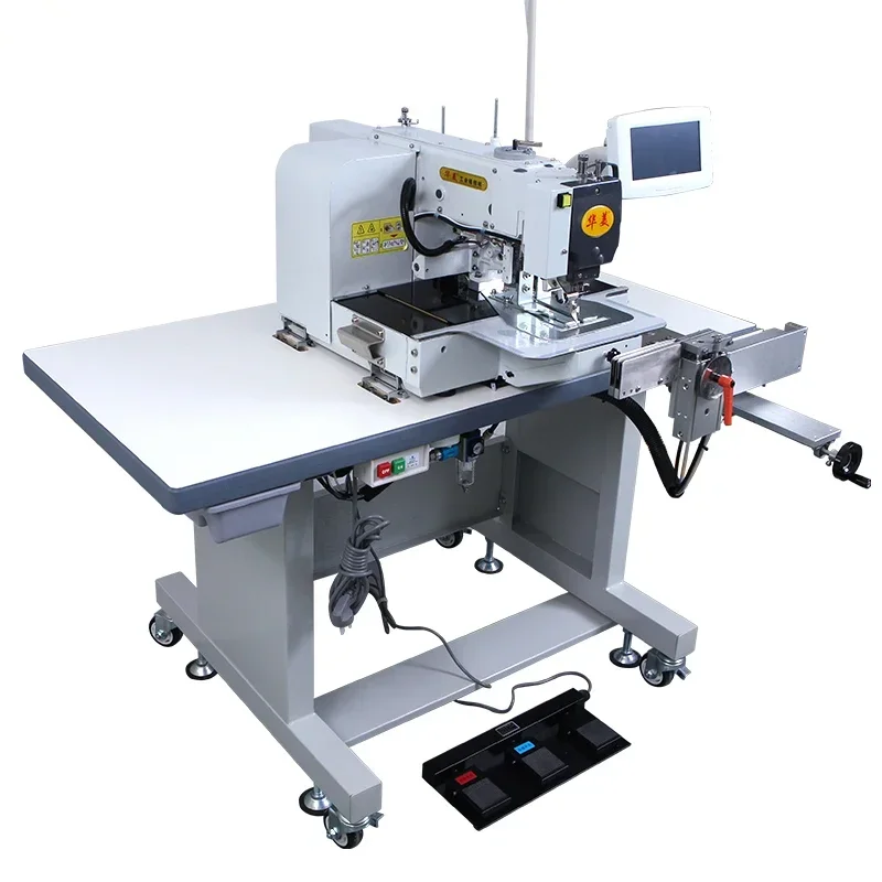 2021 New Semi Automatic Curtain Folding Machine Fabric Curtain Sewing Machine Curtain Tape 12MM HUAMEI High Accurancy