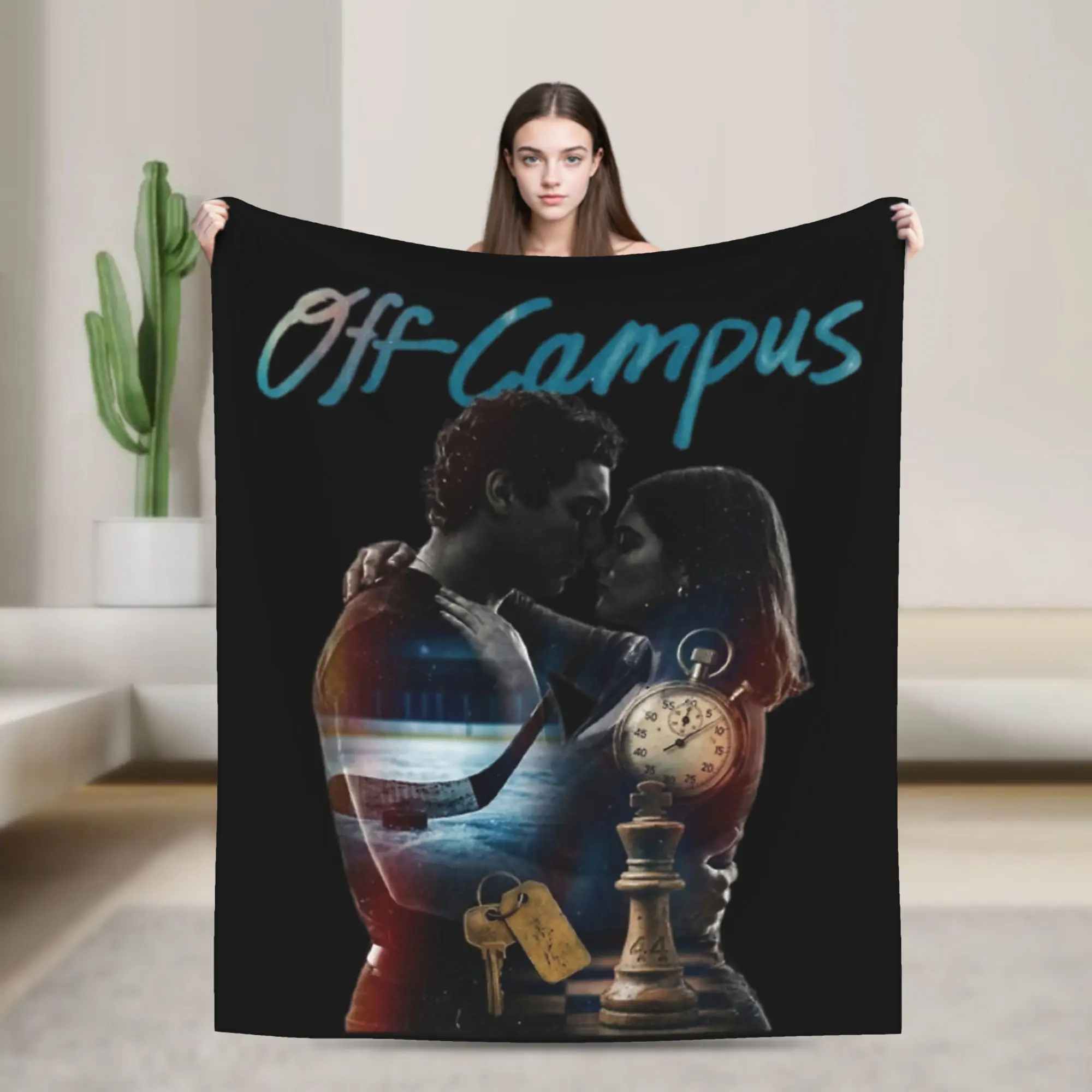 Off Campus  Garrett Grahams Blankets Flannel Breathable Lightweight Thin Throw Blanket for Bedding Office Bedspread