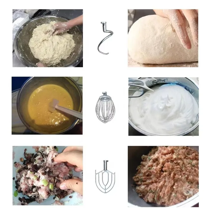 10L Mini Electric Food Kitchen Home Appliances Stand Mixer Machine For Mixing Egg Milk Cream And Butter