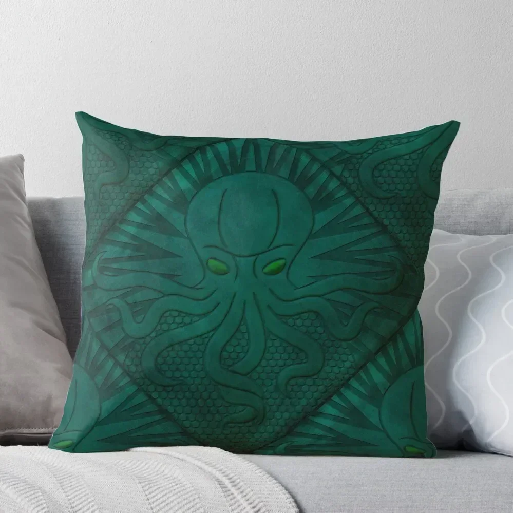 The Call of Cthulhu - H. P. Lovecraft Cthulhu Mythos Literary Art for Book Lovers Throw Pillow