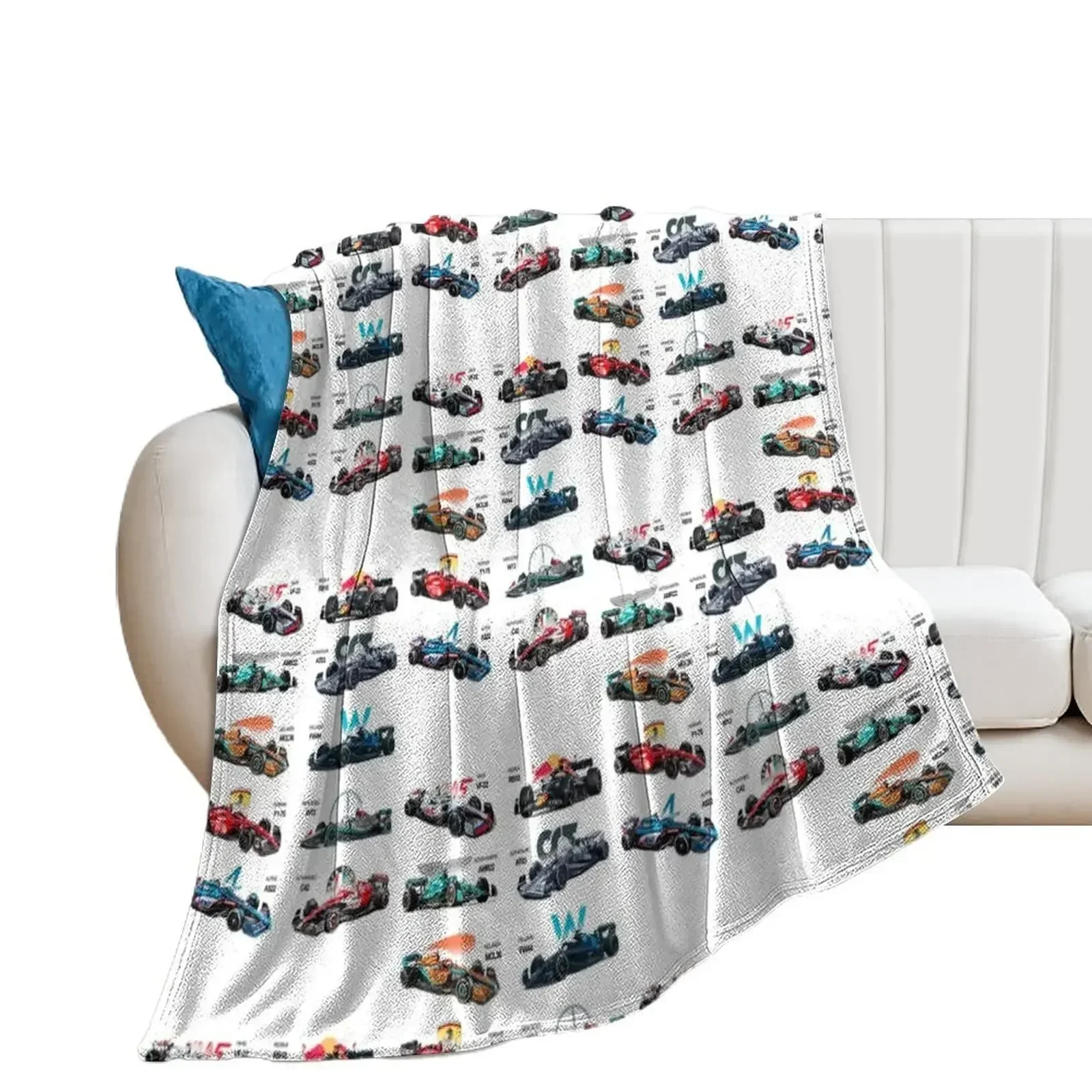 

F1 All cars 2022 Throw Blanket Hair Loose Sofa Throw Blankets