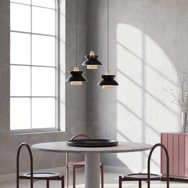 Lampe suspendue au design nordique moderne, Luminaire décoratif d'intérieur, idéal pour une salle à manger, une chambre à coucher ou un Bar