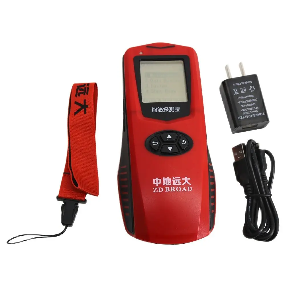 Rilevatore di tondo per cemento armato digitale integrato ZD322 integrato per Scanner di barre in acciaio