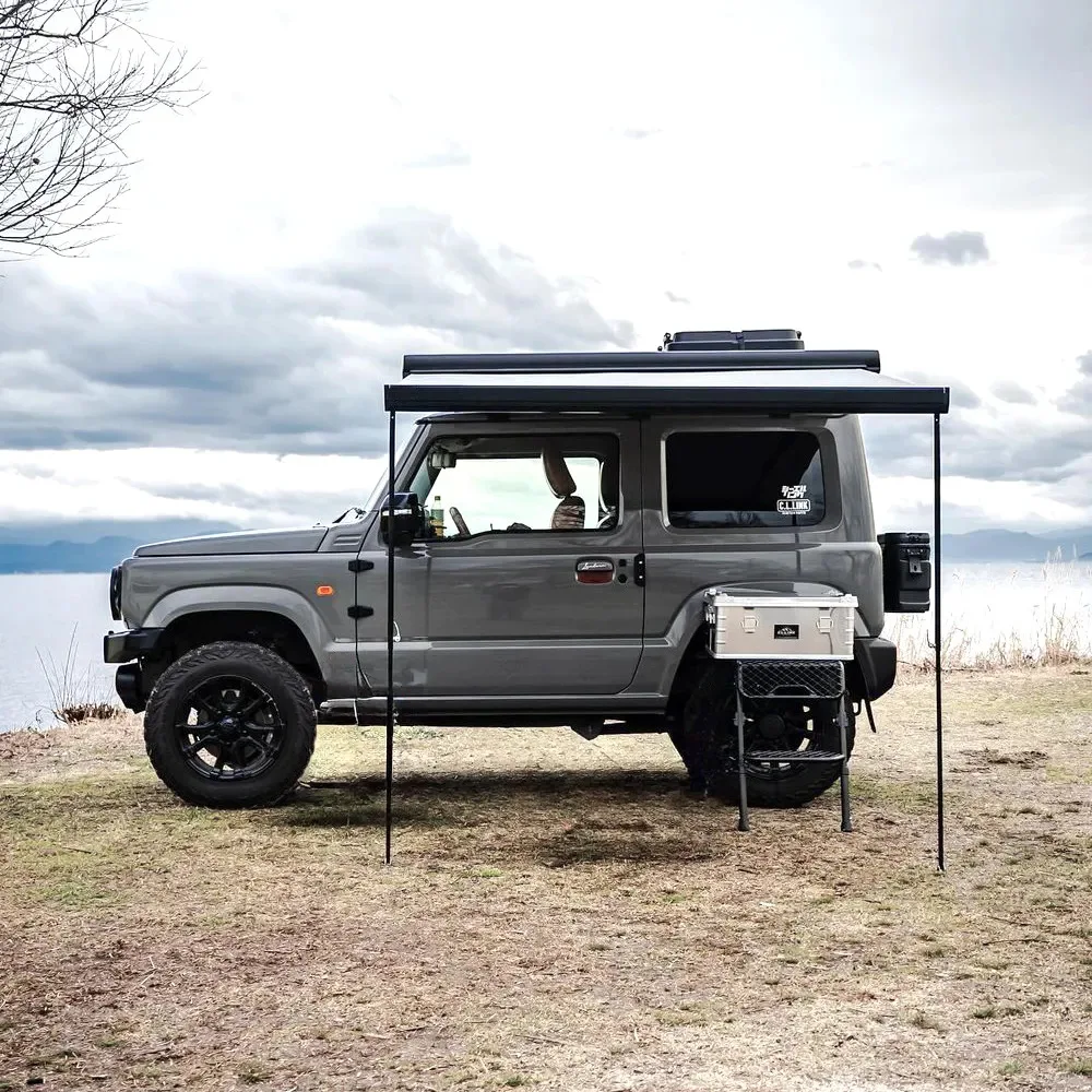 Customized Aluminum Alloy RV Sunshade and Rain Canopy Telescopic Towable for Outdoor Patio Use