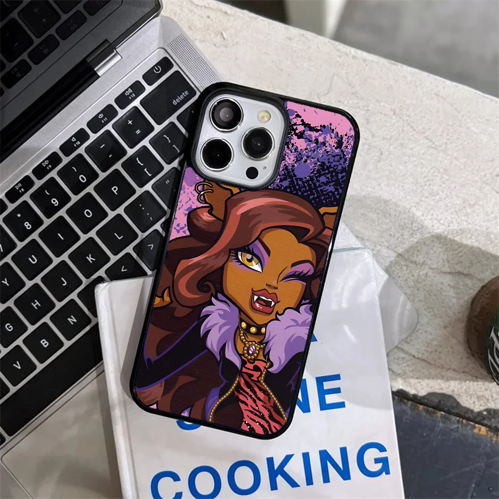 Cartoon M-Monster H-High Phone Case Strong Magnetic For IPhone 15 14 13 Pro Max 11 12 Mini Alex Mirror For Magsafe