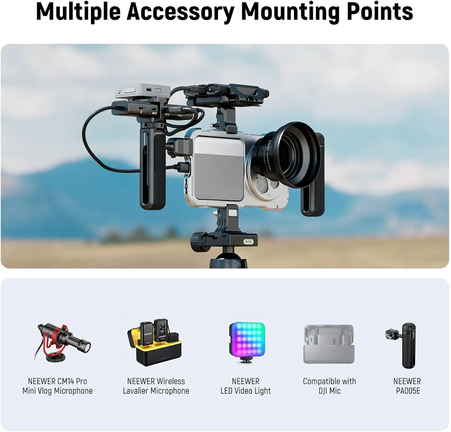 NEEWER Telefonkäfig-Hülle, Schnellverschluss, Video-Rig-Hülle, Telefonstabilisator-Halter für Xiaomi 15 Ultra mit 67 mm Filteradapter – Detail 3