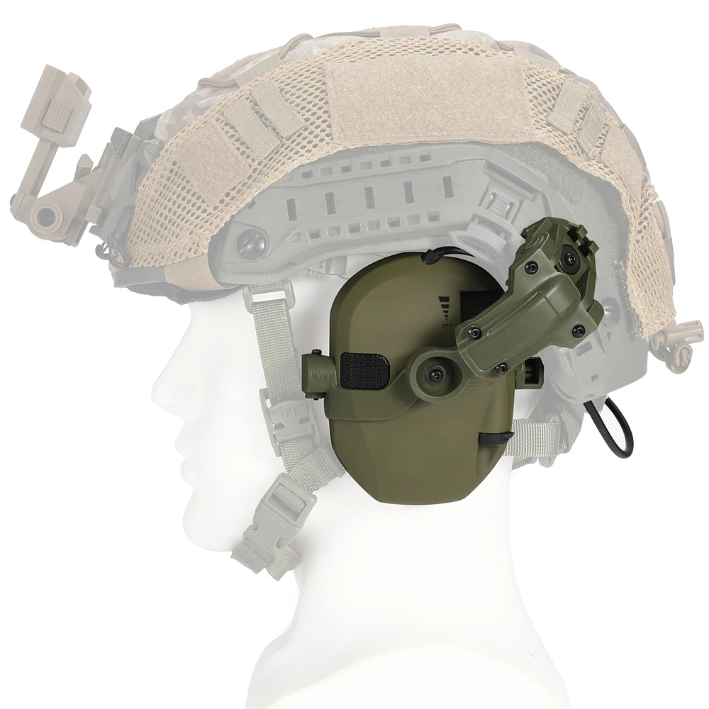 New DIY Tactical Headset Hunting Shooting Noise Cancelling Headphones for FAST Helmet Wendy M-LOK ARC Headset image 5