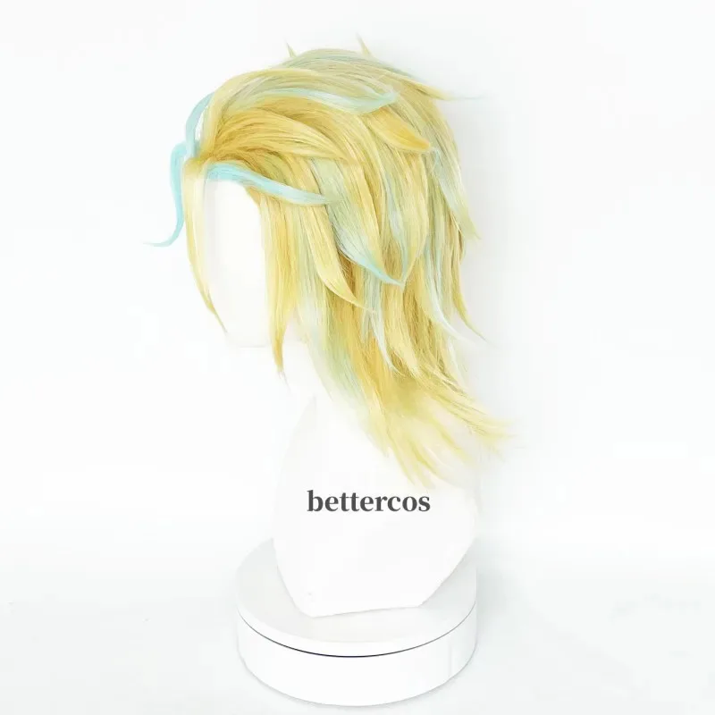 NewRindo Haitani Cosplay Anime Blu dorato con occhiali Capelli in fibra sintetica + Parrucca Cap2025